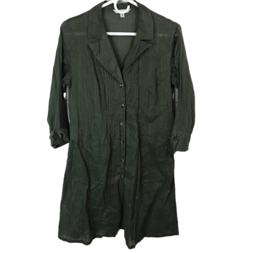 cabi cover jacket moss green style 341 size small